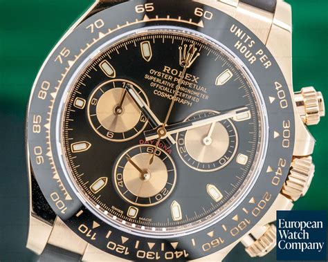 gold rolex with black dial|rolex daytona 116515 everose gold.